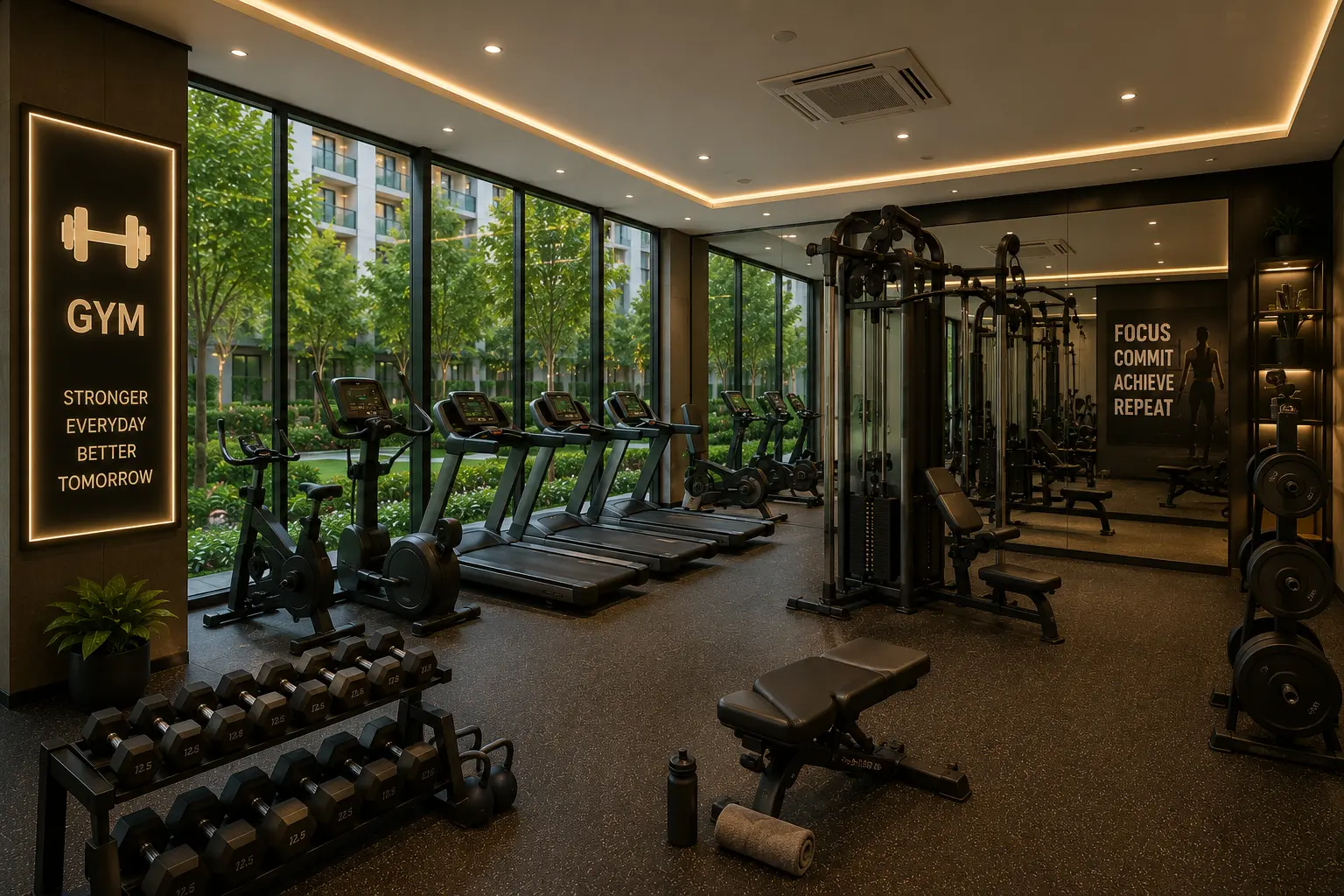 Fitness studio amenity